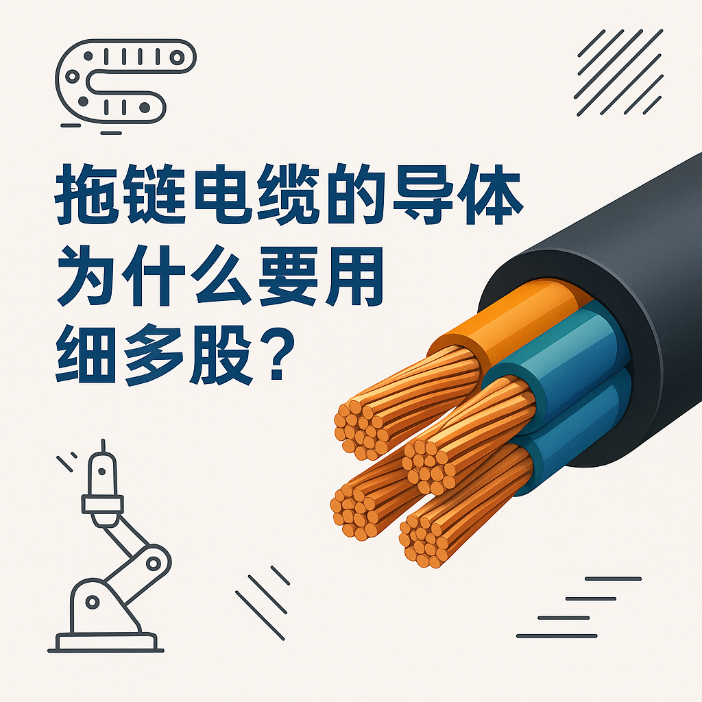 拖链电缆的导体为什么要用细多股？？？？