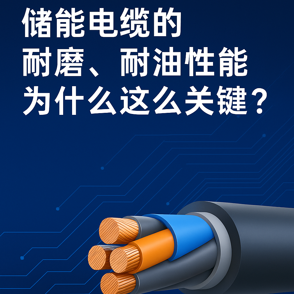 储能电缆的耐磨、耐油性能为什么这么要害？？？？真实工况告诉你谜底