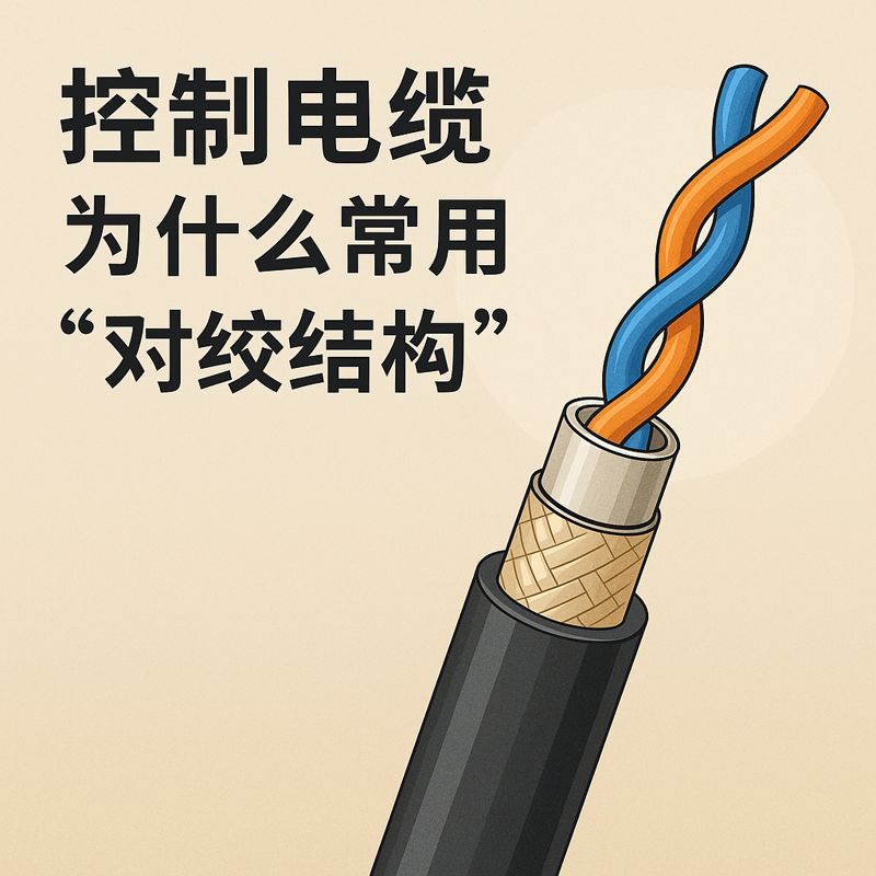 控制电缆为什么常用“对绞结构”？？？？？